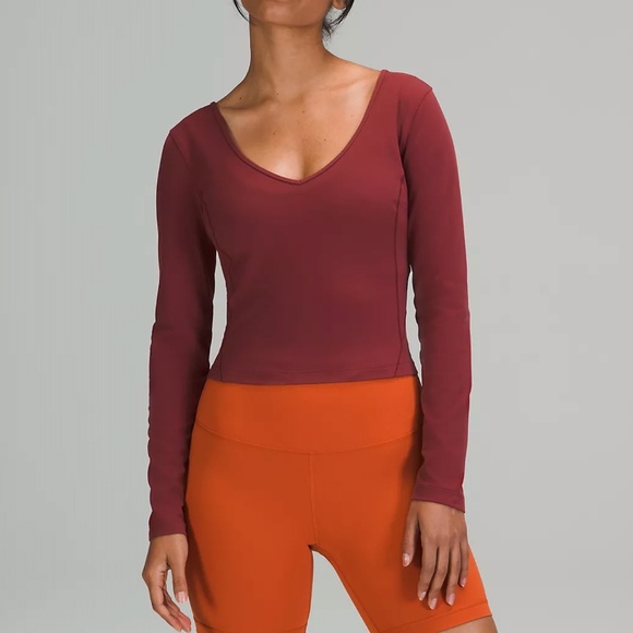 Lululemon Align Long Sleeve Shirt Cropped - Picture 1 of 3